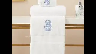 YRF Hotel Face Towel Set ، White Towel Room Essentials Brand ، Soft Towel Hotel ، Face Towel ،