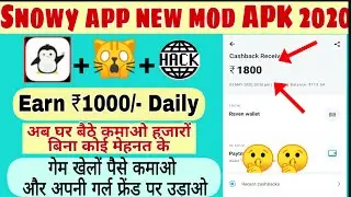 New self earning app | Snowy game hack trick with instant paytm cash
