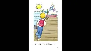 He runs | Leveled English Books for Kids - Level 2 (Grade K)
