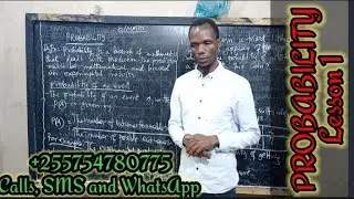 MATHEMATICS; PROBABILITY Lesson 1