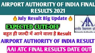 Airport Authority Of India Result date 2021 | AAI ATC & AO Cut-Off 2021 | AAI ATC & AO |Final Merit