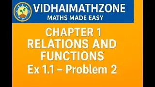 CLASS 10-RELATIONS AND FUNCTIONS-EXCERCISE 1.1 -PROBLEM 2.