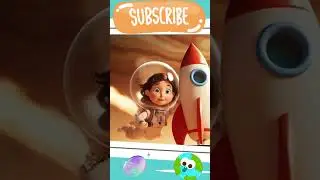 Hop on the Moon! 🌕✨ | Space Adventure Song for Kids | #Shorts