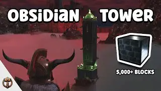 Walkthrough of My Obsidian Tower in Enshrouded | Souls of the Frozen Frontier