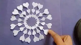 How to make easy and simple paper snowflake||how to make Snowflake decorations 