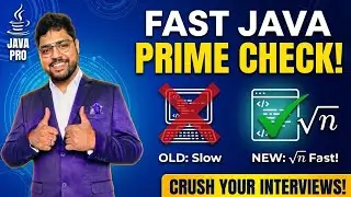 How to Check Prime Number in Java | From Naive to Optimized (&radic;n Explained) #java 