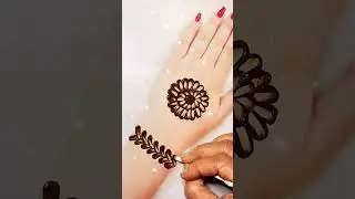 Elegant Cotton bud front hand mehndi design 🥰#shortsfeed #shorts #viral #trending #ytshorts #henna
