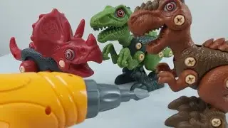 Take apart and DIY Dinosaurs Unboxing