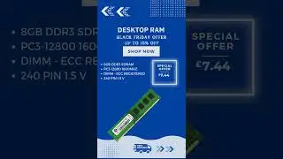 8GB DDR3 1600MHz Desktop Memory RAM #desktopram #8gb #ddr3ram #8gbram  #offers