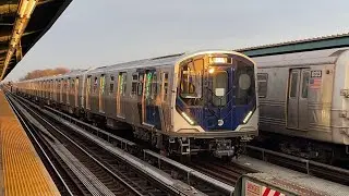 IND Liberty Av Line: (A) Trains + R211 Test, and R42 Protection @80th Street (R42, R46, R179, R211)