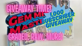 FINAL GIVEAWAY (1,000 Subscribers!) Chance!  Enter to Win Graded Cards, Michael Jordan, and MORE!!