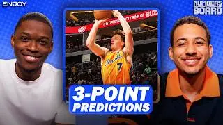 NBA 3-point contest predictions: Kon Knueppel, Tyrese Maxey | Numbers on the Board | NBA on NBC