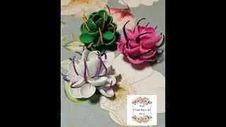 🦋Piccolo fiore elegante in gomma eva con cartamodello #diy #fommy #gommacrepla