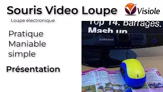 Comment lire sur sa TV avec la Souris vidéo loupe et une DMLA ?