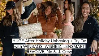 ОГРОМНАЯ распаковка и примерка после праздников [Winbags, Wishbiz, Lensmart, Revolve, J.Crew, No.6]