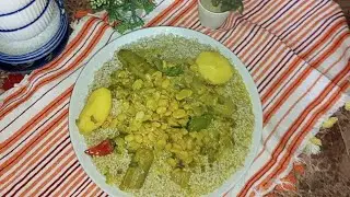 لبلبولة الشعير بي أفول اخضر والبصل الاخضر كتجي رائعة 😋🇲🇦 #لبلبولة#بنين#