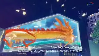 Customized Size P3 P4 P5 P6 P8 P10 Outdoor naked eye 3D led large screen Outdoor Full Color Led wall