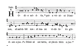 In Vigilia Nativitatis Domini (w wigilię Bożego Narodzenia) - Introitus (Hodie scietis)