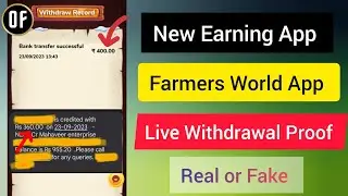 Farmers World App Live Withdrawal Payment Proof !! farmers world app !! live withdrawal proof