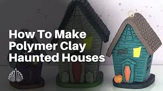How to Make Polymer Clay 3D Haunted Houses