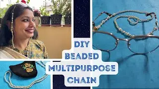 BEADED READING GLASS CHAIN || DIY MASK CHAIN || DIY GIFT || GLASS NECKHOLDER || HANDMADE GIFT ||