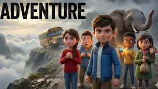 Village Kids Dangerous Mountain Journey | Adventure Story Part 1 #fyp #foryou #hindicartoon