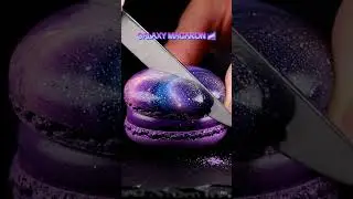 GALAXY MACARON 🌌 #satisfying #asmr #aiart #galaxy #food #art #animation #oddlysatisfying #foodporn