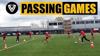3 Passing games | Football - Soccer Exercises | U10 - U11 - U12 - U13 - U14