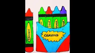 How to draw Crayon Box || Easy Step By Step || MH Creative Creation
