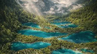Джуджаигу в летний период 🌿 Самый красивый зеленый уголок Китая
