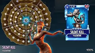 Completando el arbol de habilidad y evolucion a diamante valentine silent kill - skullgirls mobile