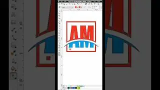 AM Latter Logo Design #coreldraw #tutorial #shortvideo #foryou
