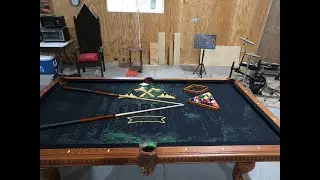 Custom pool table Installation by Andre's pool tables.
