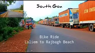 loliem to rajbagh beach canacona | Bike ride | south Goa | most beautiful view | TVS bike ride |