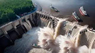 Massive Dammbr&uuml;che mit der Kamera Festgehalten