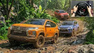 BeamNG Drive Multiplayer | Mitsubishi Pajero Mud Off-Road on Jungle Rock Island