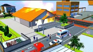 The Mio caught fire 🔥😭| #sakuraschoolsimulator #sakura #action #trending #crime #police #sss