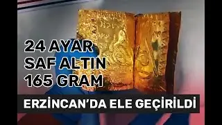 ERZİNCAN'DA ALTIN SAYFALI KİTAP ELE GE&Ccedil;İRİLDİ. 24 AYAR, SAF ALTIN, 165 GRAM