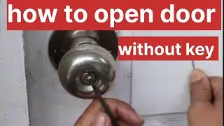 how to open home door without key#keylost#locksmit
