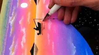 A calm drawing session you didn’t know you needed 🎨✨ #drawingtutorial #oilpastel #art #foryou