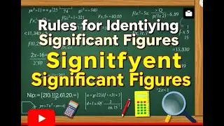 Rules for identifying significant figures