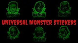 Universal Monster Glow In The Dark Stickers