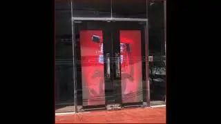 Transparent Door Digital Display