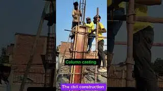 column casting.                                   #shorts #construction #engineering