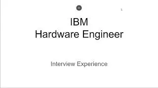 IBM Hardware Engineer Interview Experience