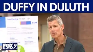 Sean Duffy tours Duluth airport, touts air traffic control funding [RAW]
