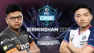 Dota2 - Forward Gaming vs. TNC Predator - Game 2 - Group A - ESL One Birmigham 2019