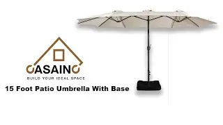 One of The BIGGEST Outdoor Patio Umbrellas