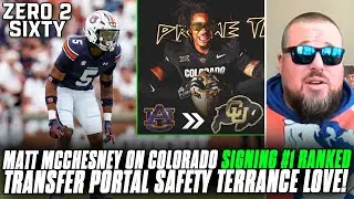 Matt McChesney On Colorado Signing #1 Ranked Transfer Portal Safety Terrance Love!