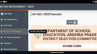 Ap DSC results  2025.... #apdscresults2025#apdsc#results